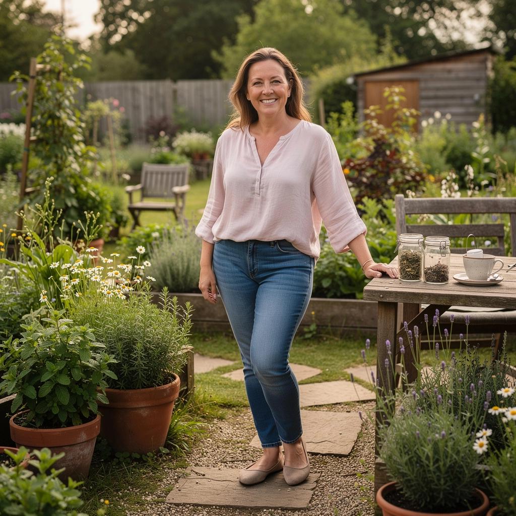 Zelený čaj s čerstvými bylinkami a citrónom na drevenom stole.